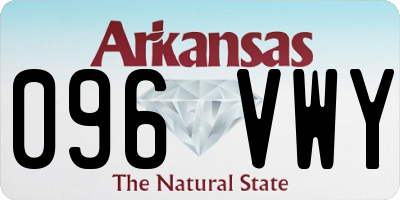 AR license plate 096VWY