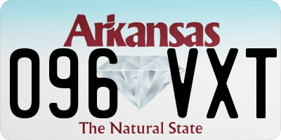 AR license plate 096VXT