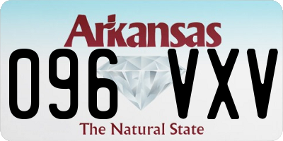 AR license plate 096VXV