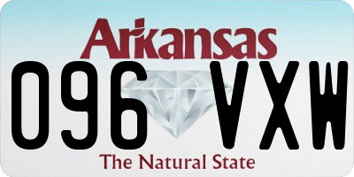 AR license plate 096VXW