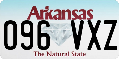 AR license plate 096VXZ