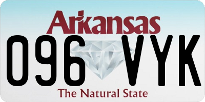 AR license plate 096VYK