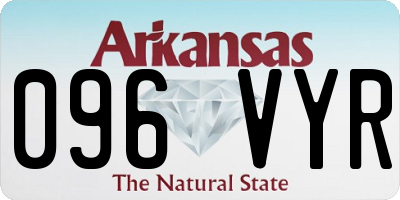 AR license plate 096VYR