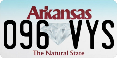 AR license plate 096VYS