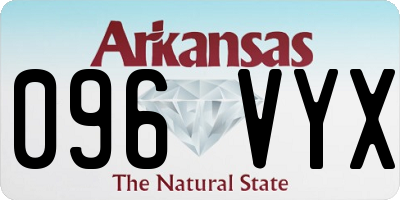 AR license plate 096VYX