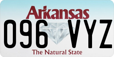 AR license plate 096VYZ