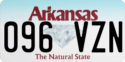 AR license plate 096VZN