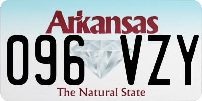 AR license plate 096VZY