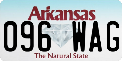 AR license plate 096WAG
