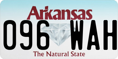 AR license plate 096WAH