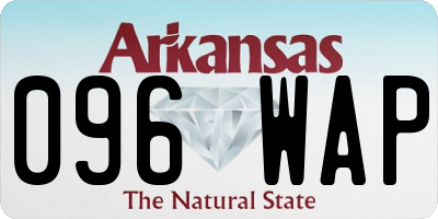 AR license plate 096WAP