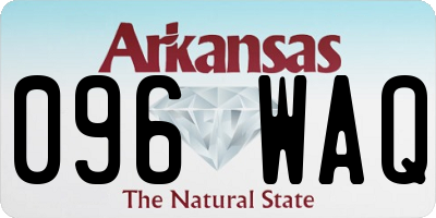 AR license plate 096WAQ
