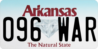 AR license plate 096WAR