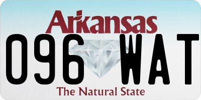 AR license plate 096WAT
