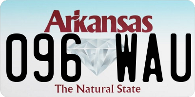AR license plate 096WAU