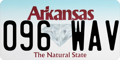AR license plate 096WAV