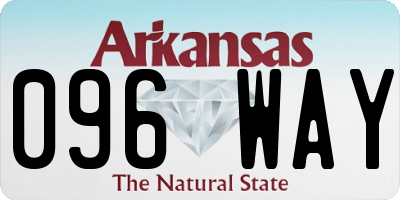 AR license plate 096WAY