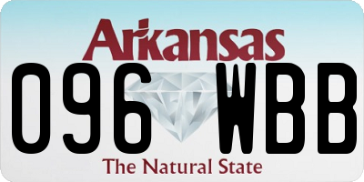 AR license plate 096WBB