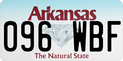 AR license plate 096WBF