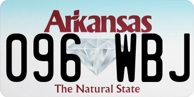AR license plate 096WBJ