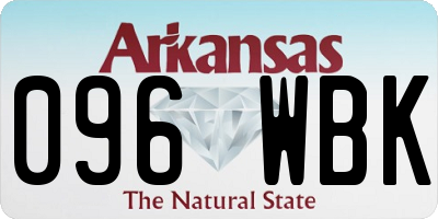 AR license plate 096WBK