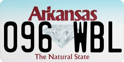 AR license plate 096WBL