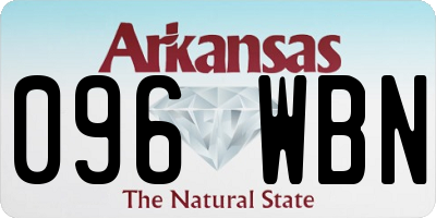 AR license plate 096WBN