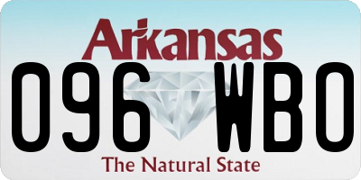 AR license plate 096WBO