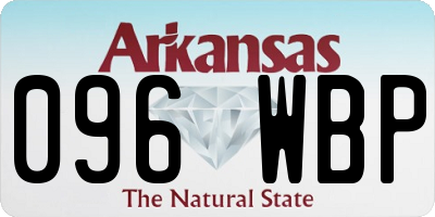 AR license plate 096WBP