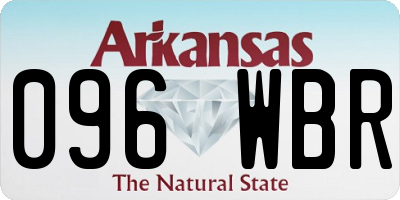 AR license plate 096WBR