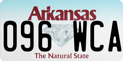 AR license plate 096WCA