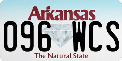AR license plate 096WCS