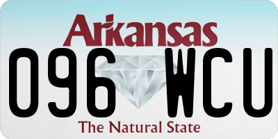 AR license plate 096WCU