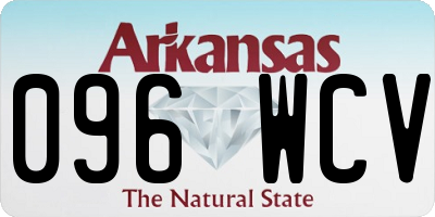 AR license plate 096WCV
