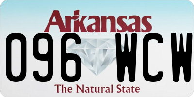 AR license plate 096WCW