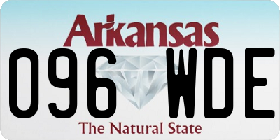 AR license plate 096WDE