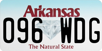 AR license plate 096WDG