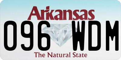 AR license plate 096WDM
