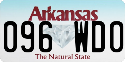 AR license plate 096WDO