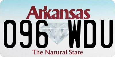AR license plate 096WDU