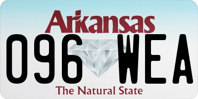 AR license plate 096WEA