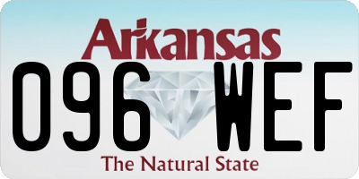 AR license plate 096WEF