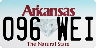 AR license plate 096WEI