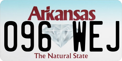 AR license plate 096WEJ