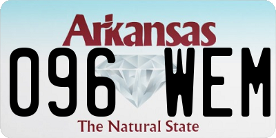 AR license plate 096WEM