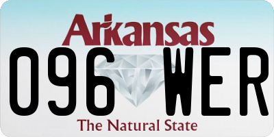 AR license plate 096WER