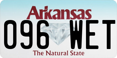 AR license plate 096WET