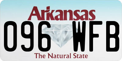 AR license plate 096WFB