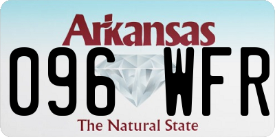 AR license plate 096WFR