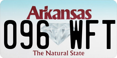 AR license plate 096WFT